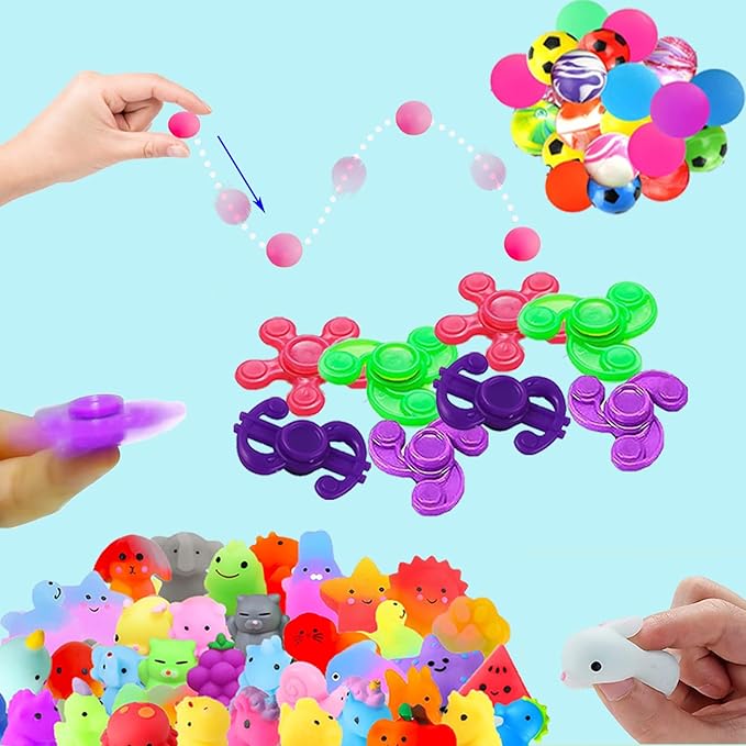117 Pack Party Favors Toy Assortment Bundle for Kids,Birthday Bag Fillers Stocking Stuffers,Carnival Prizes School Classroom Rewards Treasure Box Toys Pinata Stuffers Goodie Bags Bulk Toys