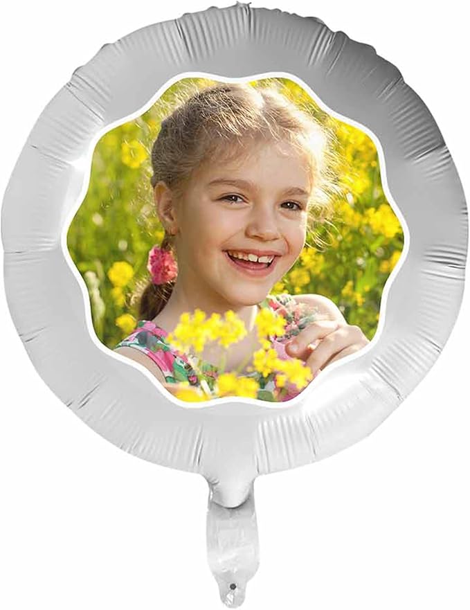 DIYKST Custom 18" Balloons with Logo Personalized Balloon with Photo Text Face on Balloon Design Your Own Balloons