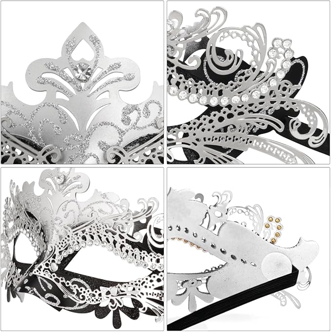 Coddsmz Couple Masquerade Mask Set - Venetian & Mardi Gras Mask for Women & Men