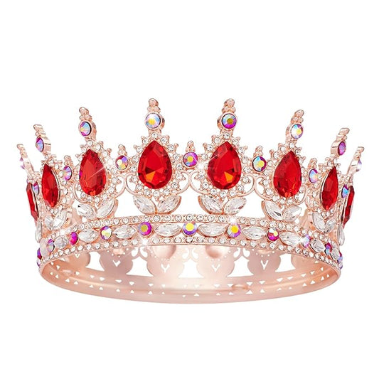 Queen Crown Rhinestone Wedding Crowns and Tiaras for Women Costume Party Hair Accessories Princess Birthday Crown Crystal BridalCrown