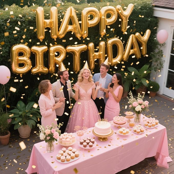 5-Pack Gold Confetti Poppers, 12-Inch Recyclable Confetti Cannons for Weddings, Birthdays, Graduations, and Festive Gatherings.