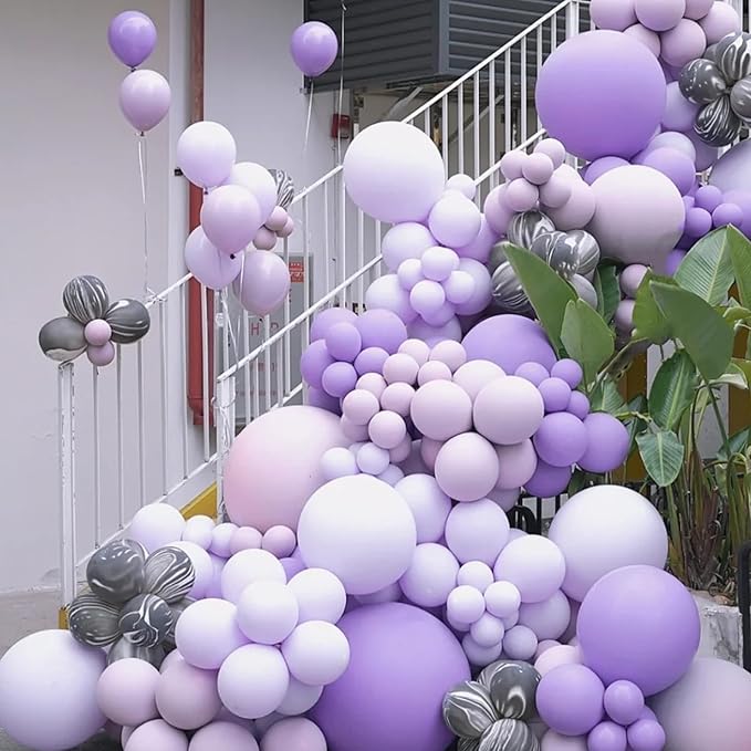 Pastel Purple Balloons, 66pack 12inch Light Purple Latex Party Balloons for Birthday Baby Shower Graduation Wedding Gender Reveal Anniversary Party Decorations