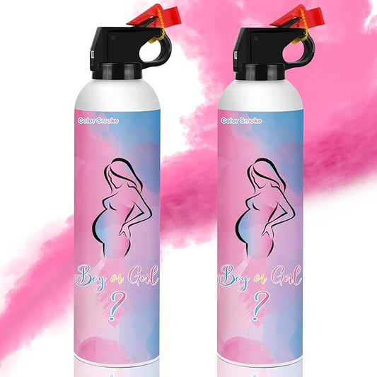 Baby Girl Reveal Party Supplies - 100% Biodegradable Pink Gender Reveal Decor (2 Pack)