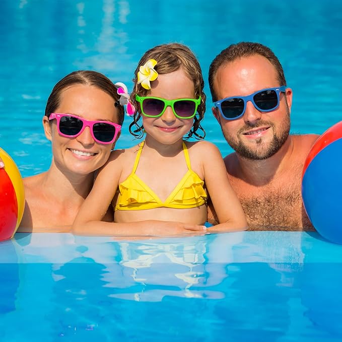 ASTARON Black Sunglasses Bulk, 6/12/24/48 Pack Sunglasses Party Favors for Summer Beach Pool Birthday Wedding Party Supplies
