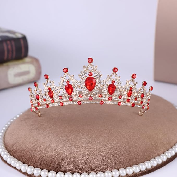 Princess Tiara and Crown for Women Wedding Tiaras for Bridal girls Tiaras and Crystal Crowns Rhinestone Headband Metal Hair Accessories for Costume Birthday Party Prom Gifts