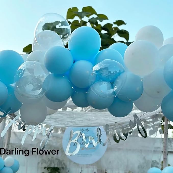 Pale Aqua Balloons, 66pack 12inch Aqua Blue Latex Party Balloons for Wedding, Birthday, Graduation, Bridal Shower, Baby Shower, Gender Reveal, Anniversary, Bachelorette Party Decorations
