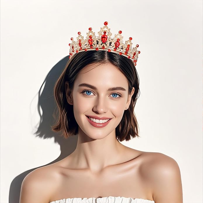 tiaras and crowns for women queen crowns for Women and Girls Crystal Princess Tiaras Rhinestone Tiaras For Wedding Bridal Birthday Prom Pageant Party