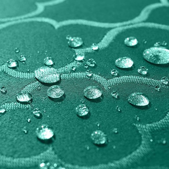 SASTYBALE Rectangular Jacquard Cloth Napkins Square 20 x 20 Inch Set of 4, Flower Pattern Polyester Napkin Spill Proof Wrinkle Resistant Dust-Proof Napkin for Kitchen Dining Tabletop (Green)