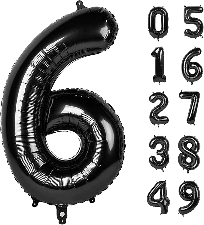 2026 number balloon blackish