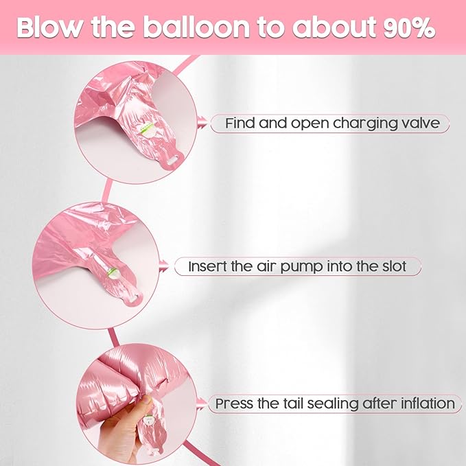 2026 Balloon - Pearlescent Pink Birthday Number Balloons, 40 Inch Large Foil Balloons for Men Women Boys Girls Pearlescent Pink Themed Birthday Decorations，Number 2026 Balloon