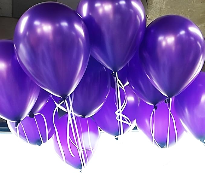 Dark Purple Balloons, 66pack 12inch Deep Purple Latex Party Balloons for Halloween, Graduation, Wedding, Birthday, Baby Shower, Anniversary, Valentine's Day Party Decorations
