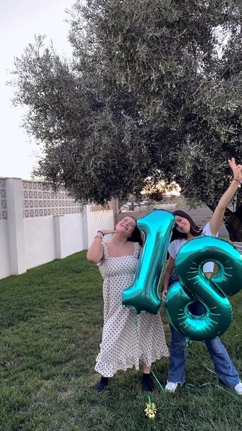 Blue Number 1 Balloon 40 inch, Number 1 Birthday Balloon for Boy Girl, Blue Foil One Balloon for 1st 10 11 12 16 18 Birthday Party, Anniversary Celebration Number Balloons Decorations