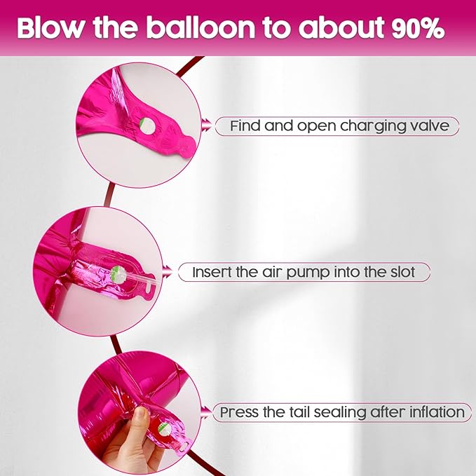 2026 Balloon - Hot Pink Birthday Number Balloons, 40 Inch Large Foil Balloons for Men Women Boys Girls Hot Pink Themed Birthday Decorations，Number 2026 Balloon