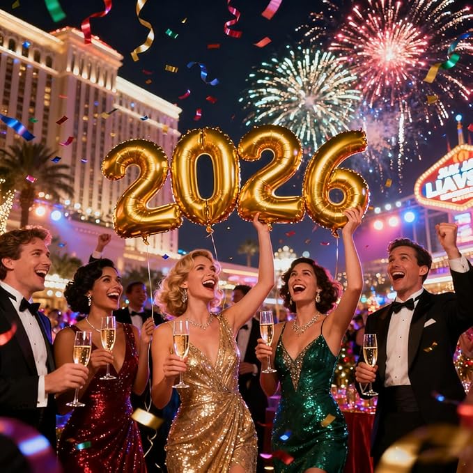 2026 Balloons Gold Number 2026 Balloon-16 Inch Number Foil Balloons for New Year Eve Party Supplies Birthday Graduation Anniversary Party Decor 2026 Decorations