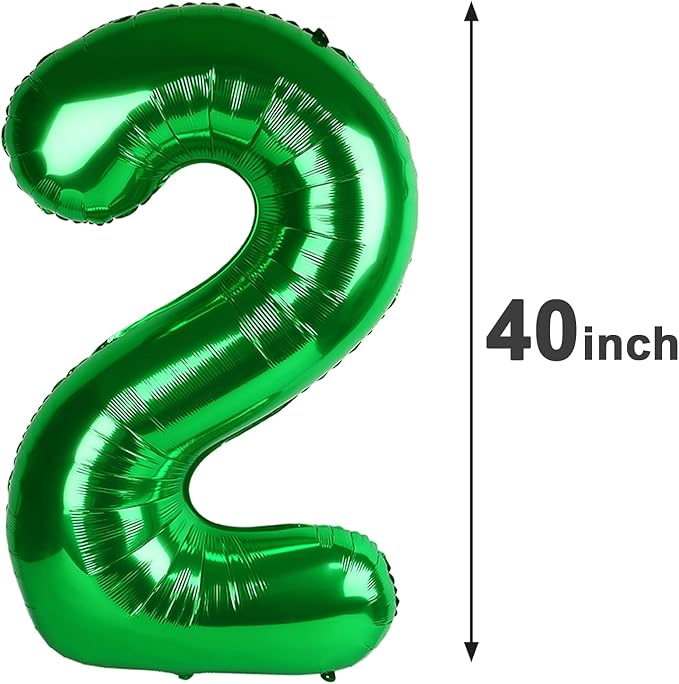 Green Number 21 12 Balloon 40 inch, Number 21 12 Birthday Balloon for Boy Girl, Green Foil 21 for Birthday Party, Anniversary Celebration Number Balloons Decorations