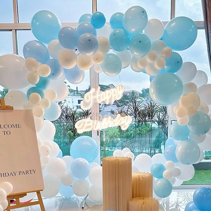 Pale Aqua Balloons, 66pack 12inch Aqua Blue Latex Party Balloons for Wedding, Birthday, Graduation, Bridal Shower, Baby Shower, Gender Reveal, Anniversary, Bachelorette Party Decorations