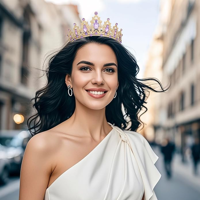 tiaras and crowns for women queen crowns for Women and Girls Crystal Princess Tiaras Rhinestone Tiaras For Wedding Bridal Birthday Prom Pageant Party