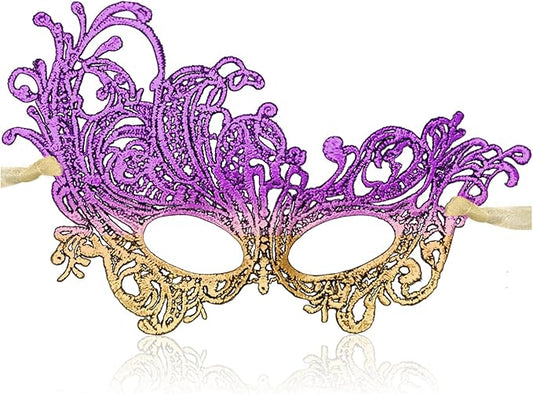 Masquerade Mask for Women Soft Lace Womens Masks Mardi Gras Mask Halloween Venetian Masks Carnival Cosplay Party Mask