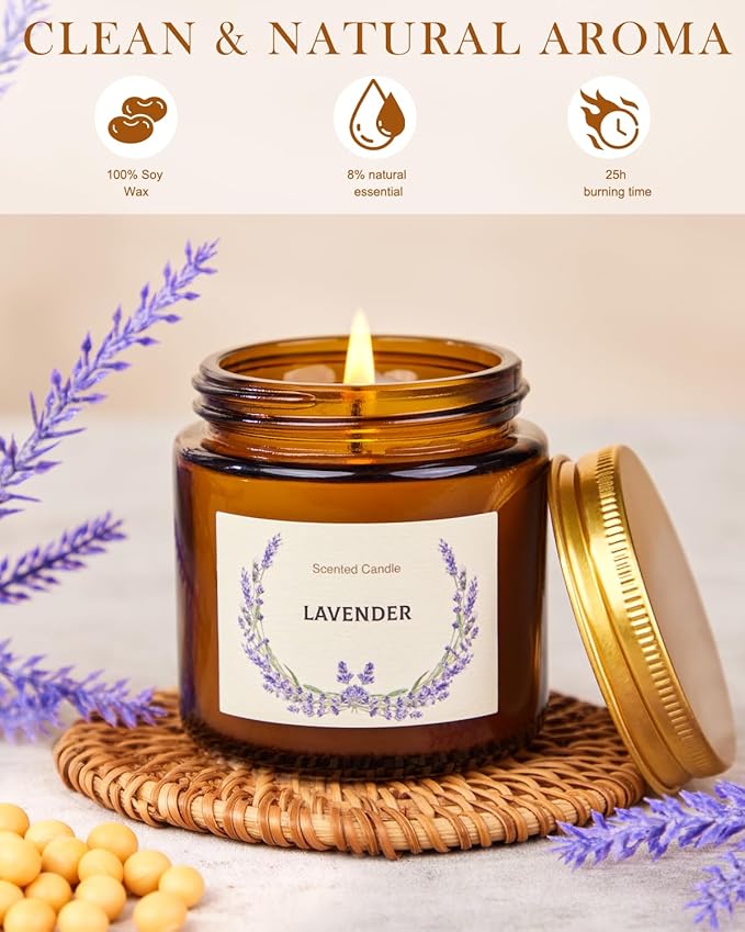 Christmas Candle Gift Set for Women, 10 Pack Long Lasting Scented Soy Candles, Aromatherapy Candles for Home Relaxation, Perfect Holiday & Christmas Gifts