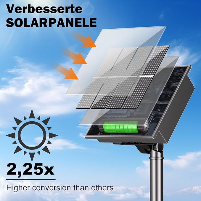 Solar Christmas Lights Outdoor, 4 Pack Solar String Lights Outdoor Waterproof, 100 LED, 8 Modes Christmas String Lights for Outside Christmas Decorations Patio Yard Tree Garden(Warm White)