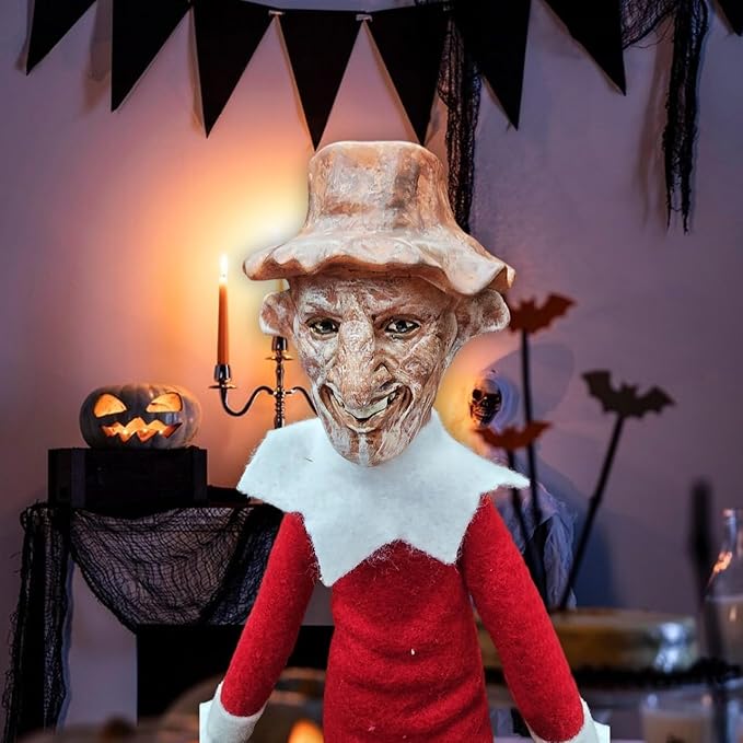 Creepy Goblin Elf Decoration 35cm – Handmade Horror-Inspired Ornament for Christmas, Halloween & Holiday Party Décor – Spooky Collectible with Sinister Expression