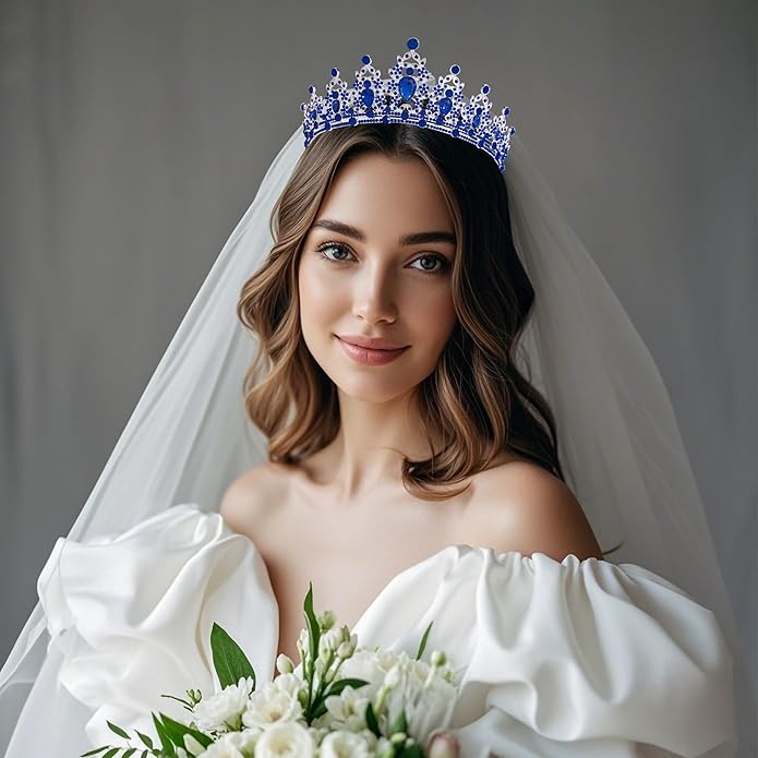 Kamirola - Queen Crown and Tiaras Princess Crown for Women and Girls Crystal Headbands for Bridal, Princess for Wedding and Party（01）