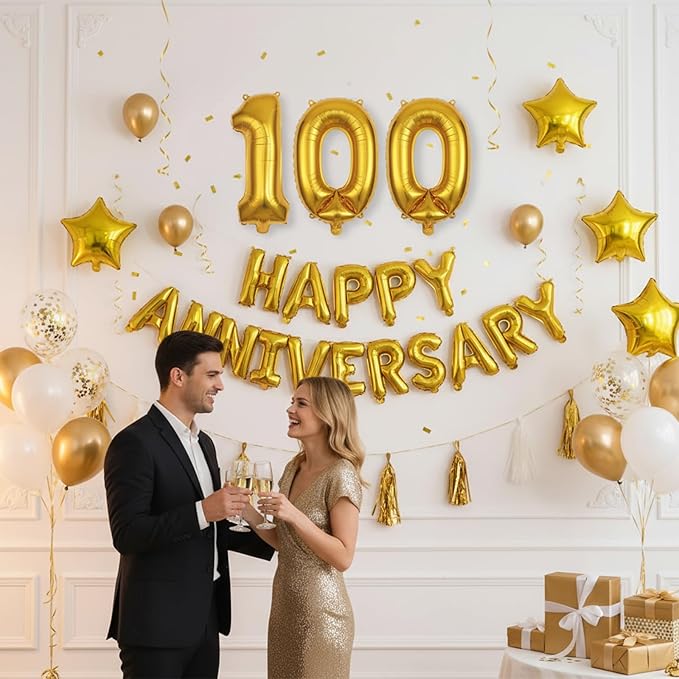 20 Pcs Number Balloons 16 Inch Gold 0-9 Number Foil Balloons Gold Custom Digital Balloon for Birthday Party Engagement Graduations Anniversary Baby Shower Decorations Party Supplies