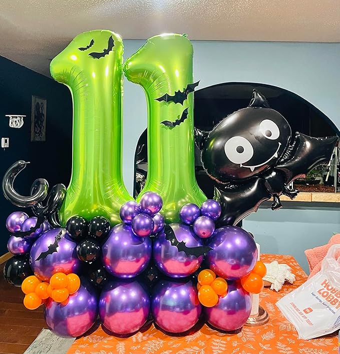 Smlpuame 40 inch Number Balloon 0-9 Green Large Number 90 Balloons,Digital Balloons for Birthday Party Celebration Decorations Supplies, Helium Foil Number Balloons for Wedding Anniversary