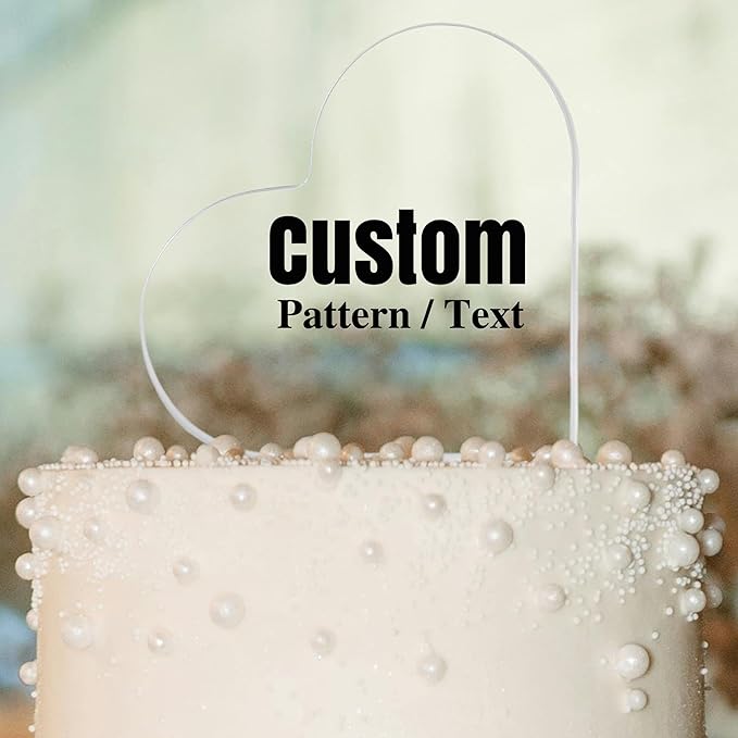 Custom Wedding Heart Acrylic Plaque,Mr & Mrs Cake Topper,Personalized Wedding Keepsake/Gift/Sign (Style 23)