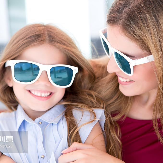 Fsmiling White Sunglasses Bulk Adult Party Sunglasses 80s Sunglasses Pack for Men Women Party Favors-10Pack