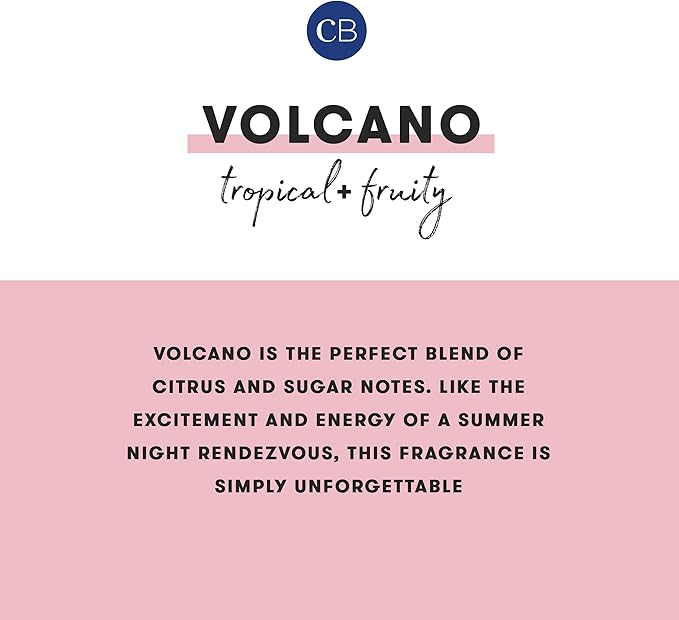 Capri Blue Volcano Scented Mini Tin Candle - Luxury Home Candle in Tropical Fruit & Sugared Citrus - Soy Wax Blend - White (3 oz)
