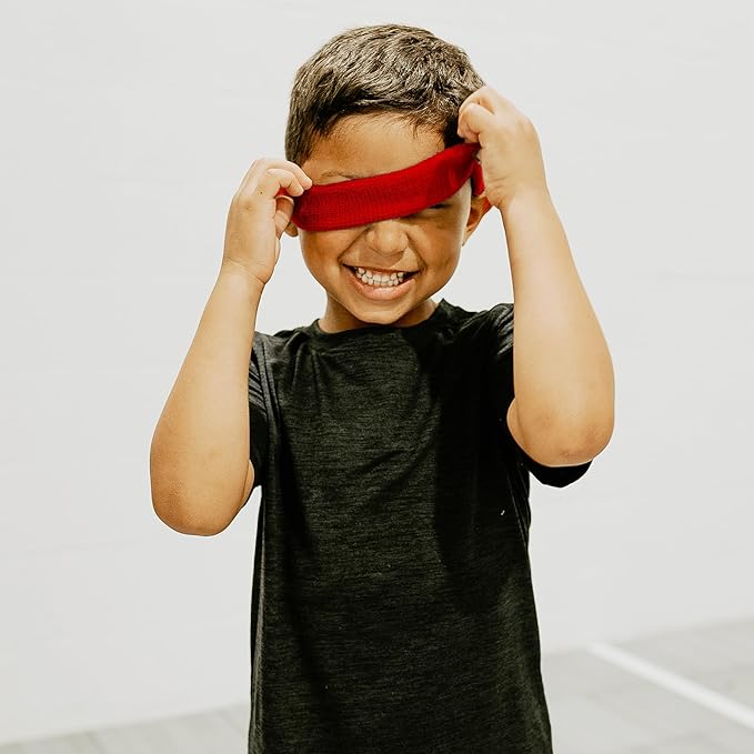 Suddora Toddlers Headbands, Sports Sweatbands for Kids, Non-Slip and Lightweight Fabric Bands for Youth Basketball, Soccer, and Tennis, Moisture-Wicking Bands for Cosplay & Costumes