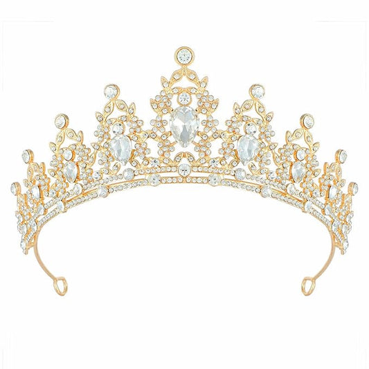 Tiara Crown for Women, Headband Hair Accessories for Birthday Wedding Party Costume