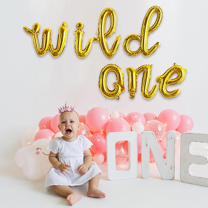 TONIFUL 52 Pcs 16 Inch Gold Cursive Letter A-Z Balloons,Cursive Custom Phrase Foil Alphabet DIY Personalized Phrase Banner for Birthday Anniversary Celebration Graduation Party Supplies Decor