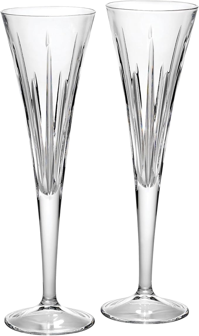Reed & Barton Soho Crystal Flutes, Pair