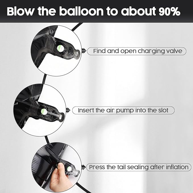 2026 Balloon - 2 Pack Black Birthday Number Balloons, 40 Inch Large Foil Balloons for Men Women Boys Girls Black Themed Birthday Decorations，Number 2026 Balloon
