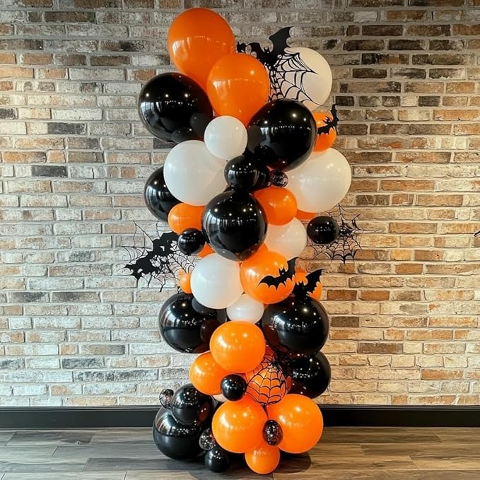 Orange Balloons 125 pcs Different Sizes 18 12 10 5 Inch Matte Autumn Balloon Arch Kit Garland for Birthday Party Baby Shower Thanksgiving Halloween Little Cutie Party Decorations