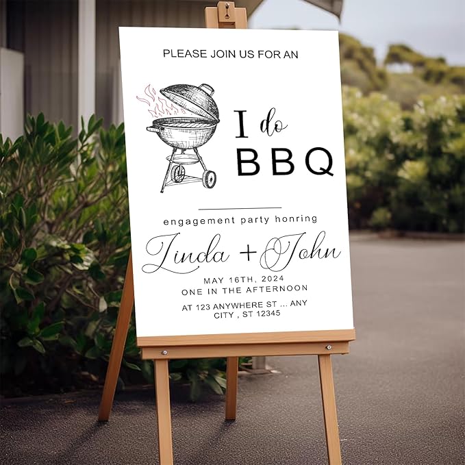 I Do BBQ Welcome Sign, I Do Bbq Engagement, Bbq Couples Shower Decor, Bbq Rehearsal Dinner, Bbq Engagement Party, I Do BBQ Decoration, BBQ Welcome Sign, Printed I Do Barbeque Sign