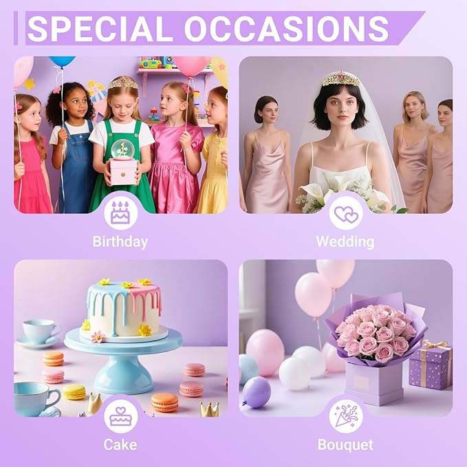 Tiara Crown for Women, Queen Tiara for Birthday Prom Bridal Party Custome Multi