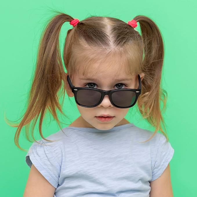 Pibupibu Kids Neon Colors Party Favor Supplies Unisex Sunglasses Pack of 8