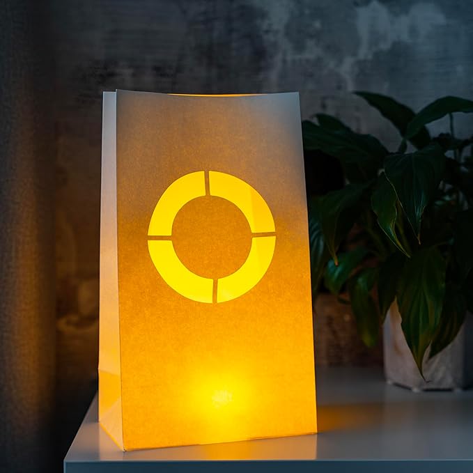 O Light Up Letter - Luminary Bags Perfect for Personalized Happy Birthday Banner, Proposal Decorations, Engagement Party Decorations and Congratulations Banner for Your Loved One