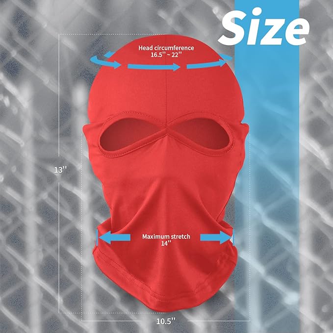 YESLIFE Ski Mask, Balaclava Face Mask for Boys and Girls – Cosplay Costume Accessory for Halloween Party