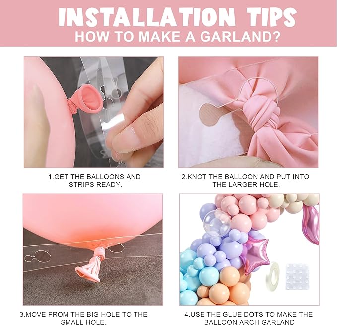 Paready Mermaid Themed Balloons Garland Arch Kit 150Pcs for Sea Princess Theme Birthday Baby Shower Wedding Bridal Shower Engagement Party Decorations