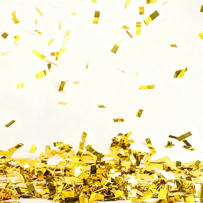 Sumind 1000 Grams Gold Silver Large Metallic Confetti Rose Glitter Throwable Table Scatter Foil Confetti for Wedding Birthday Party Baby Shower Graduation Christmas Celebrations