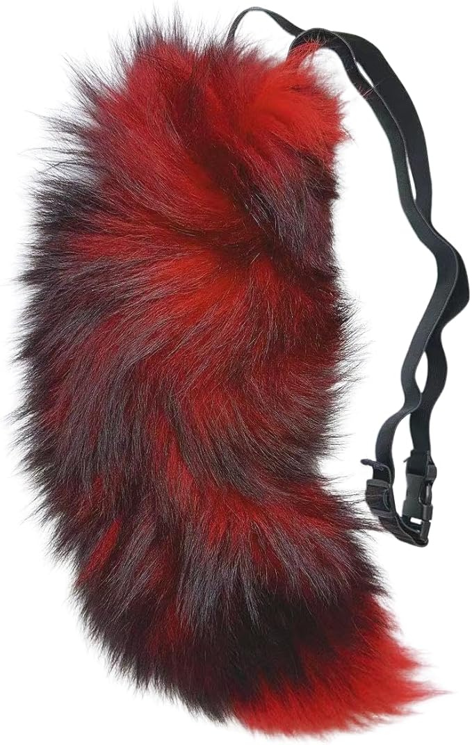 Wolf Ears Tail Set Fox Wolf Headbands Clips Fluffy Cosplay Costumes, Gothic Punk Accessories for Halloween