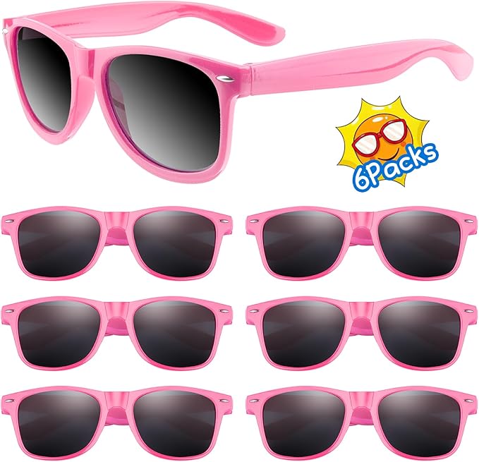 ASTARON Black Sunglasses Bulk, 6/12/24/48 Pack Sunglasses Party Favors for Summer Beach Pool Birthday Wedding Party Supplies
