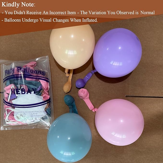 Pink Purple Blue Pastel Balloon Arch Kit, 166Pcs Dusty Blue Macaron Purple Pastel Pink Nude Balloons Garland for Birthday Wedding Baby Shower Party Decorations