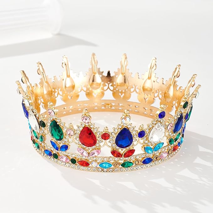Queen Crown Rhinestone Wedding Crowns and Tiaras for Women Costume Party Hair Accessories Princess Birthday Crown Crystal BridalCrown