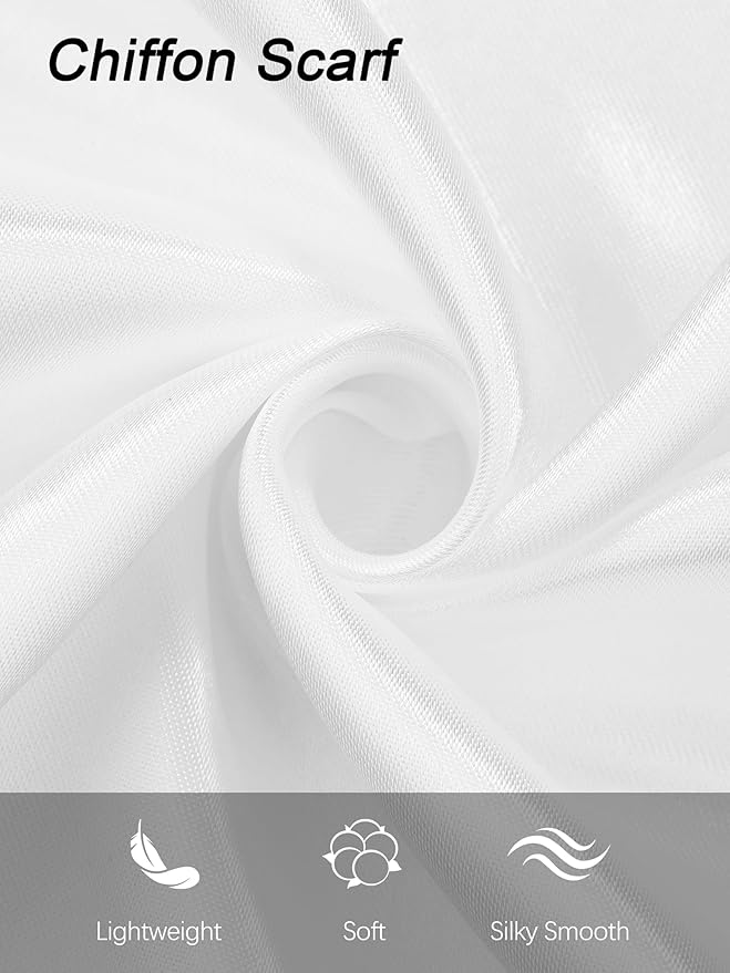 Aneco 6 Pack 50s Set Chiffon Scarf Cat Eye Glasses Bandana Tie Headband Earrings