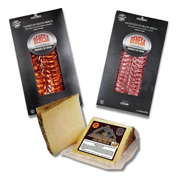 Indulge in Spain’s Flavors with Our Authentic Spanish Charcuterie Board Bundle – Premium Iberico Pork Meats & Artisanal Cheeses for Unforgettable Entertaining
